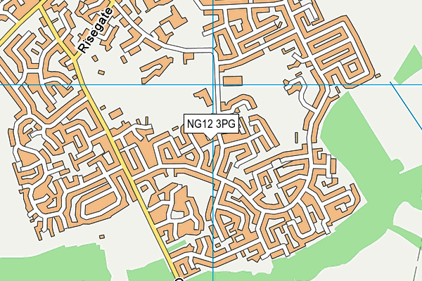 NG12 3PG map - OS VectorMap District (Ordnance Survey)