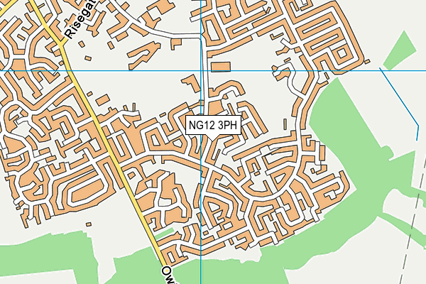 NG12 3PH map - OS VectorMap District (Ordnance Survey)