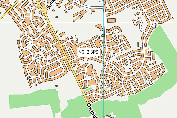 NG12 3PS map - OS VectorMap District (Ordnance Survey)