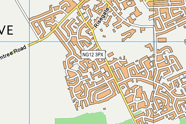 NG12 3PX map - OS VectorMap District (Ordnance Survey)