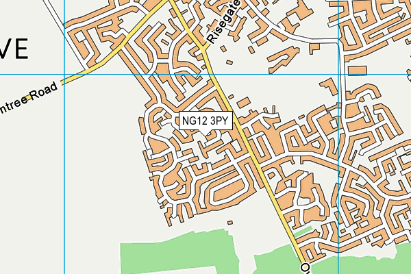 NG12 3PY map - OS VectorMap District (Ordnance Survey)
