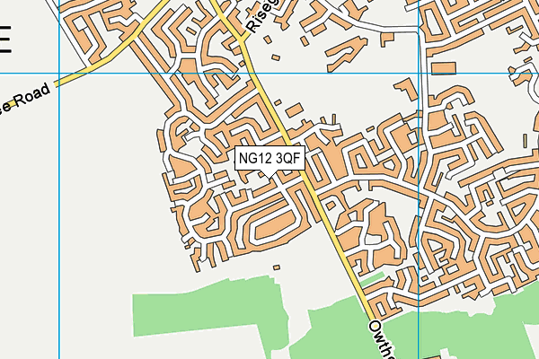 NG12 3QF map - OS VectorMap District (Ordnance Survey)