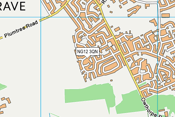 NG12 3QN map - OS VectorMap District (Ordnance Survey)