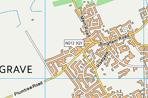 NG12 3QY map - OS VectorMap District (Ordnance Survey)