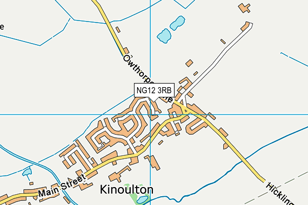 NG12 3RB map - OS VectorMap District (Ordnance Survey)