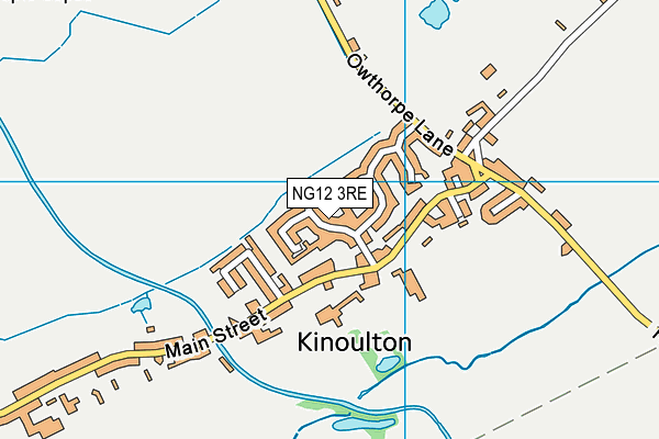 NG12 3RE map - OS VectorMap District (Ordnance Survey)