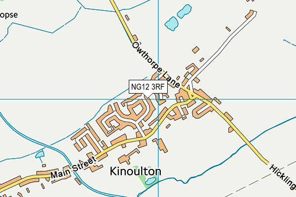 NG12 3RF map - OS VectorMap District (Ordnance Survey)