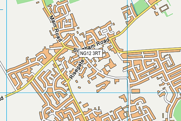 NG12 3RT map - OS VectorMap District (Ordnance Survey)