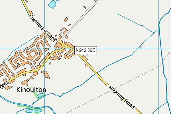 NG12 3SE map - OS VectorMap District (Ordnance Survey)