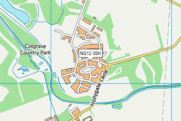 NG12 3SH map - OS VectorMap District (Ordnance Survey)