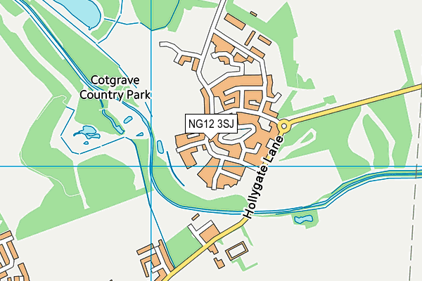 NG12 3SJ map - OS VectorMap District (Ordnance Survey)