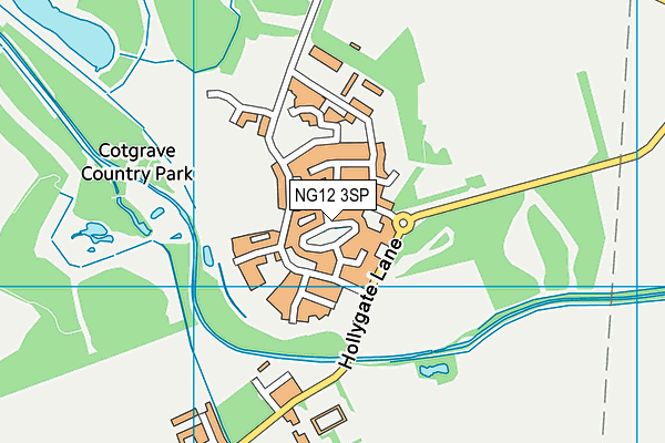 NG12 3SP map - OS VectorMap District (Ordnance Survey)