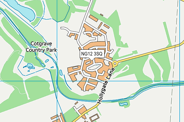 NG12 3SQ map - OS VectorMap District (Ordnance Survey)