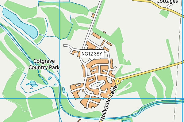 NG12 3SY map - OS VectorMap District (Ordnance Survey)