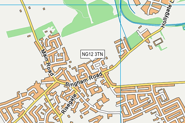NG12 3TN map - OS VectorMap District (Ordnance Survey)