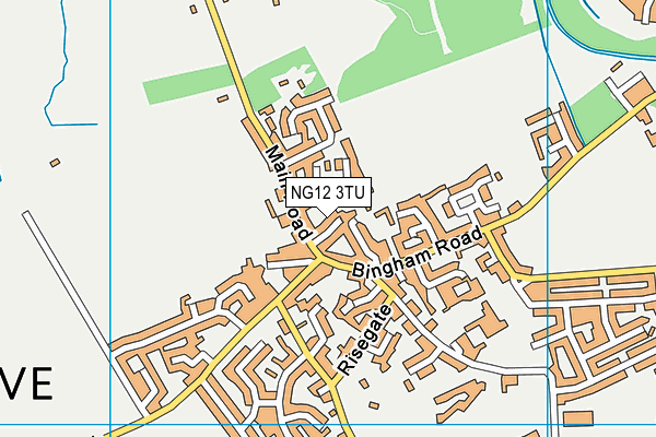 NG12 3TU map - OS VectorMap District (Ordnance Survey)