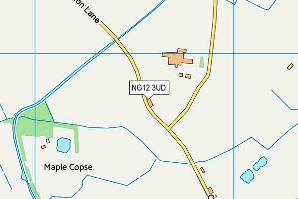 NG12 3UD map - OS VectorMap District (Ordnance Survey)