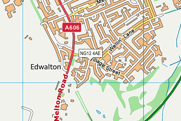 NG12 4AE map - OS VectorMap District (Ordnance Survey)