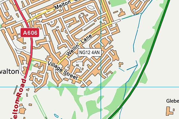 NG12 4AN map - OS VectorMap District (Ordnance Survey)
