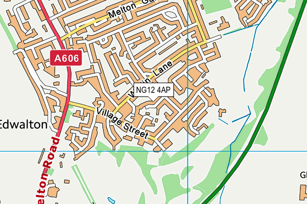 NG12 4AP map - OS VectorMap District (Ordnance Survey)
