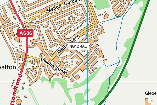 NG12 4AQ map - OS VectorMap District (Ordnance Survey)