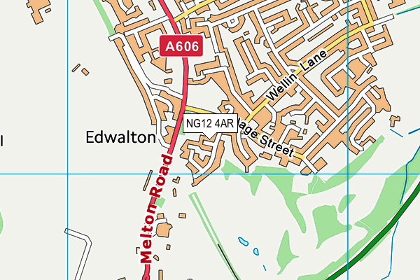 NG12 4AR map - OS VectorMap District (Ordnance Survey)