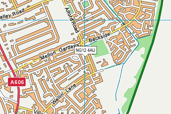 NG12 4AU map - OS VectorMap District (Ordnance Survey)