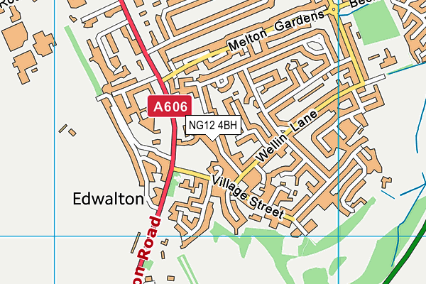 NG12 4BH map - OS VectorMap District (Ordnance Survey)