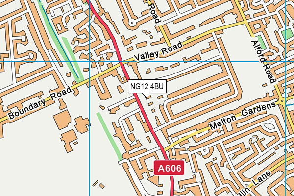 NG12 4BU map - OS VectorMap District (Ordnance Survey)