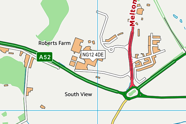 NG12 4DE map - OS VectorMap District (Ordnance Survey)