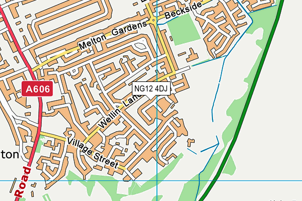 NG12 4DJ map - OS VectorMap District (Ordnance Survey)