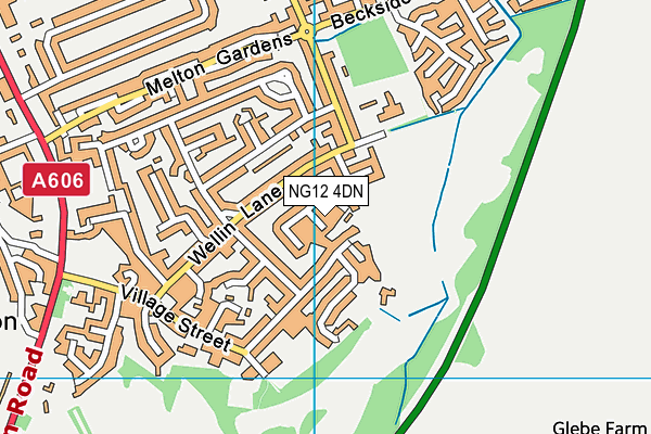 NG12 4DN map - OS VectorMap District (Ordnance Survey)