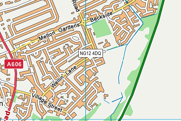 NG12 4DQ map - OS VectorMap District (Ordnance Survey)
