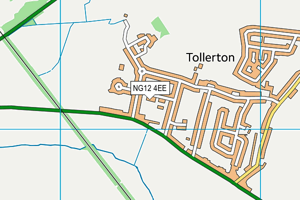 NG12 4EE map - OS VectorMap District (Ordnance Survey)