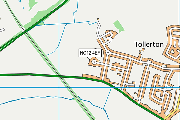 NG12 4EF map - OS VectorMap District (Ordnance Survey)