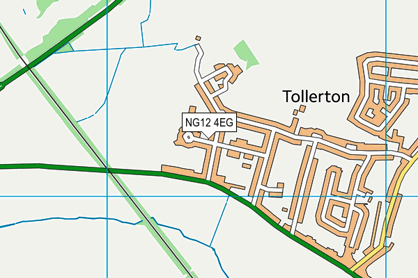 NG12 4EG map - OS VectorMap District (Ordnance Survey)
