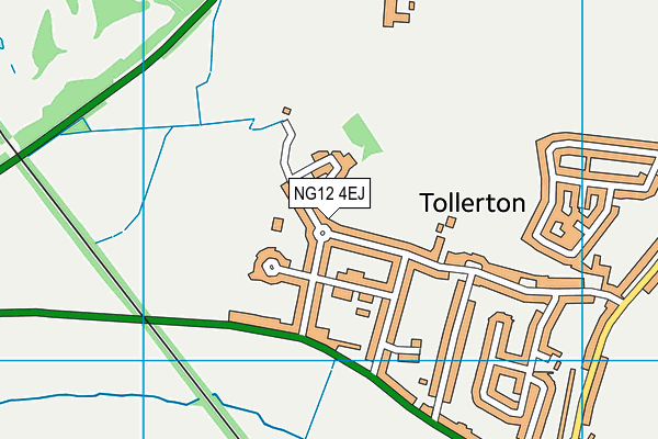 NG12 4EJ map - OS VectorMap District (Ordnance Survey)