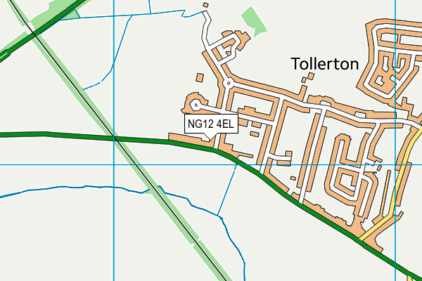 NG12 4EL map - OS VectorMap District (Ordnance Survey)