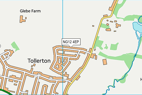 NG12 4EP map - OS VectorMap District (Ordnance Survey)