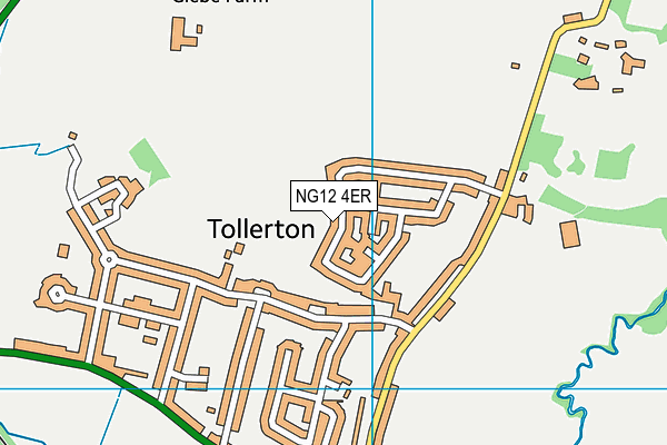 NG12 4ER map - OS VectorMap District (Ordnance Survey)