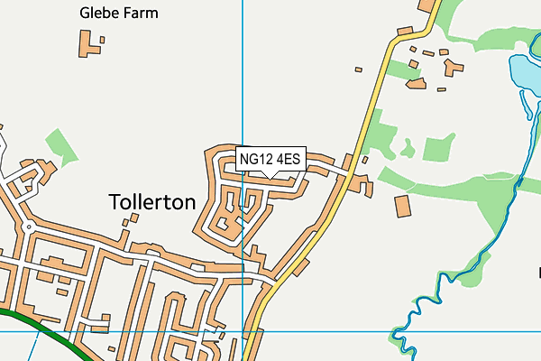 NG12 4ES map - OS VectorMap District (Ordnance Survey)