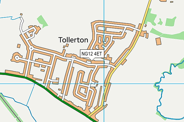 Tollerton Primary School map (NG12 4ET) - OS VectorMap District (Ordnance Survey)