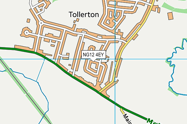 NG12 4EY map - OS VectorMap District (Ordnance Survey)