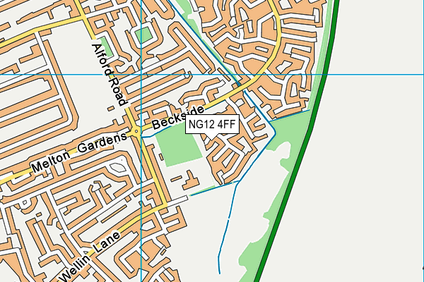 NG12 4FF map - OS VectorMap District (Ordnance Survey)
