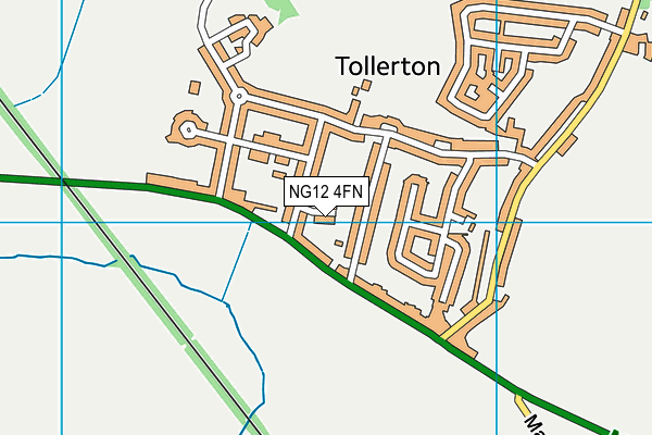 NG12 4FN map - OS VectorMap District (Ordnance Survey)