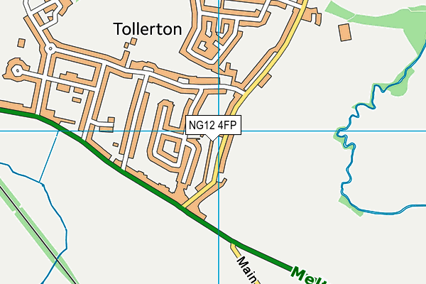 NG12 4FP map - OS VectorMap District (Ordnance Survey)
