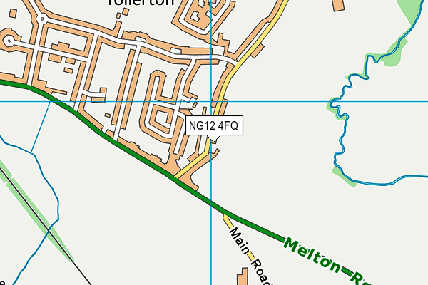 NG12 4FQ map - OS VectorMap District (Ordnance Survey)