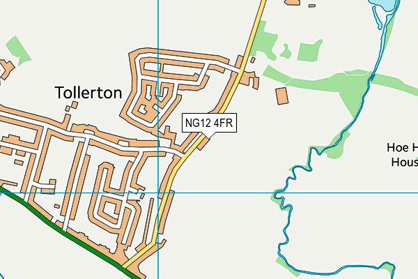 NG12 4FR map - OS VectorMap District (Ordnance Survey)