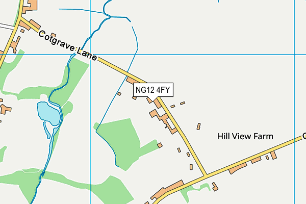 NG12 4FY map - OS VectorMap District (Ordnance Survey)