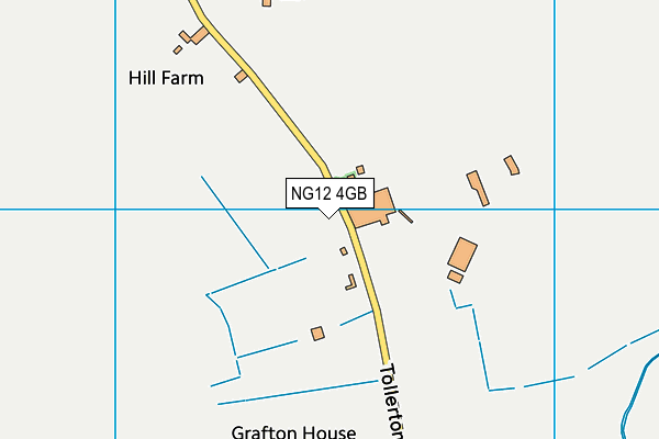 NG12 4GB map - OS VectorMap District (Ordnance Survey)